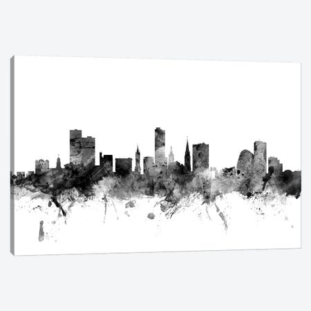 Leicester, England In Black & White Canvas Print #MTO835} by Michael Tompsett Canvas Art Print