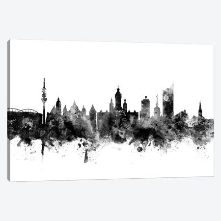 Leipzig, Germany In Black & White Canvas Print #MTO836} by Michael Tompsett Canvas Art Print