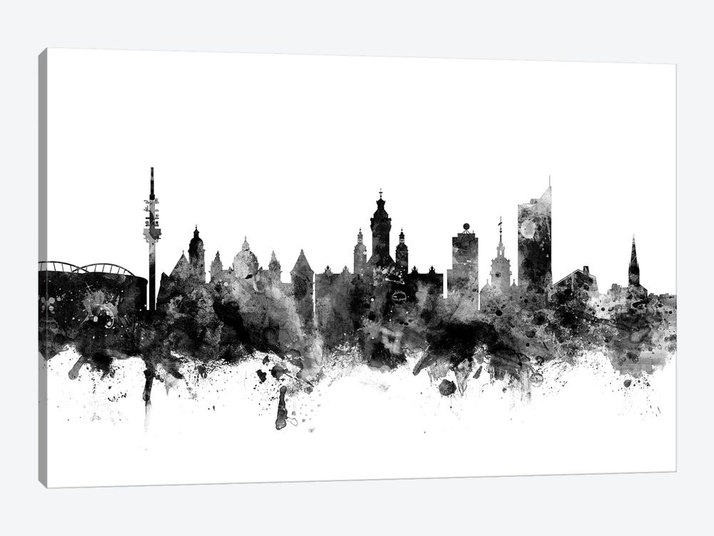 Leipzig, Germany In Black & White by Michael Tompsett 1-piece Art Print