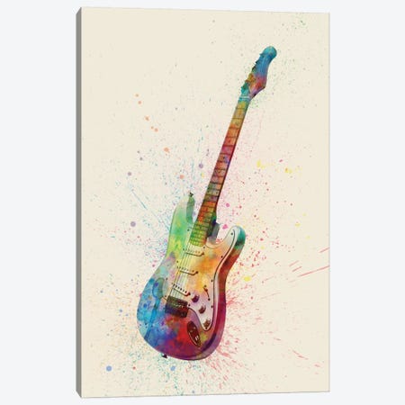 Electric Guitar I Canvas Print #MTO83} by Michael Tompsett Canvas Print