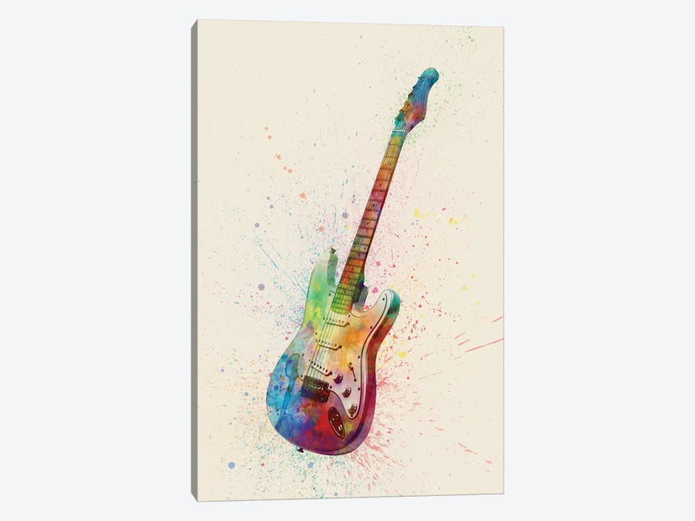 Electric Guitar I by Michael Tompsett 1-piece Canvas Artwork