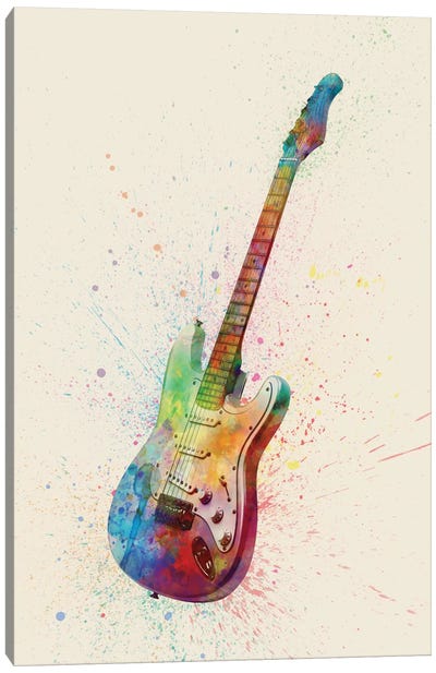 Electric Guitar I Canvas Art Print - Guitar Art