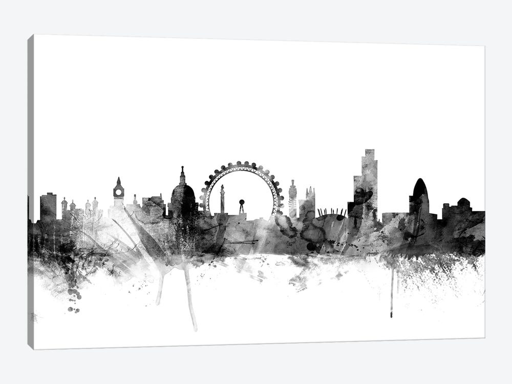 London, England In Black & White I by Michael Tompsett 1-piece Canvas Art Print