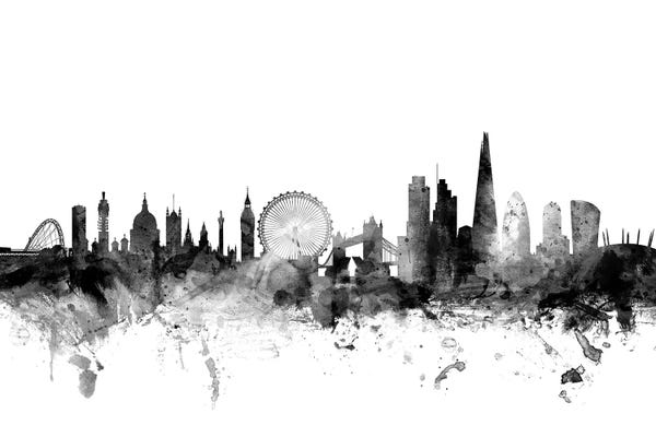 Michael Tompsett: London, England In Black & White II by Michael Tompsett