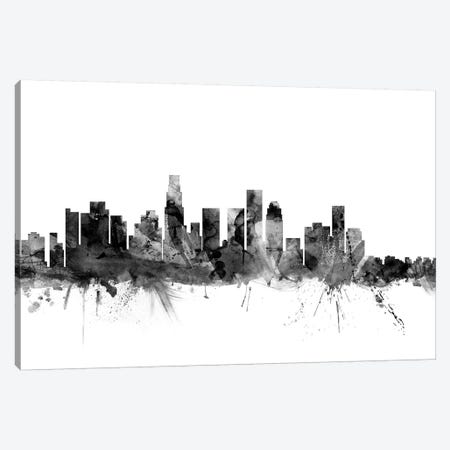 Los Angeles, California In Black & White I Canvas Print #MTO843} by Michael Tompsett Canvas Print