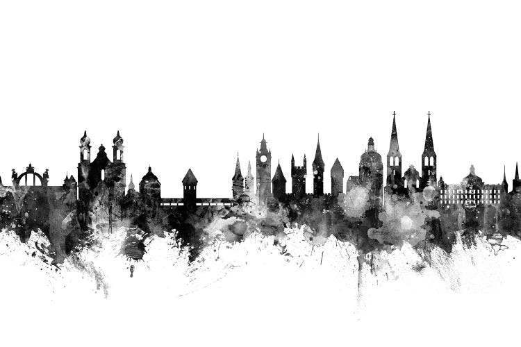 Lucerne, Switzerland In Black & White by Michael Tompsett wall art