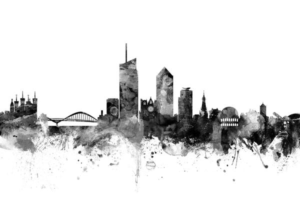 Lyon, France In Black & White