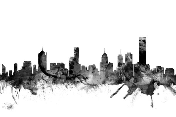 Victoria: Melbourne, Australia In Black & White by Michael Tompsett
