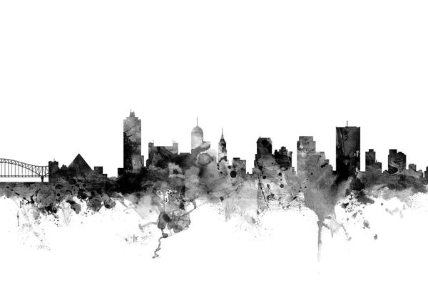 Tennessee: Memphis, Tennessee In Black & White by Michael Tompsett