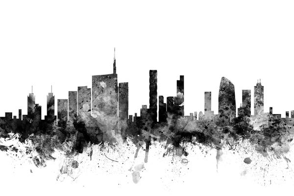 Lombardy: Milan, Italy In Black & White by Michael Tompsett
