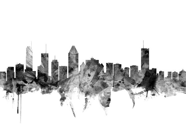 Montreal: Montreal, Canada In Black & White by Michael Tompsett