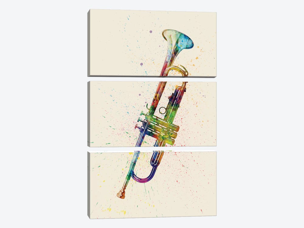 Trumpet by Michael Tompsett 3-piece Art Print