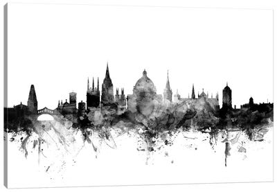 Oxford, England In Black & White Canvas Art Print