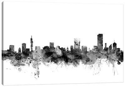 Pretoria, South Africa In Black & White Canvas Art Print