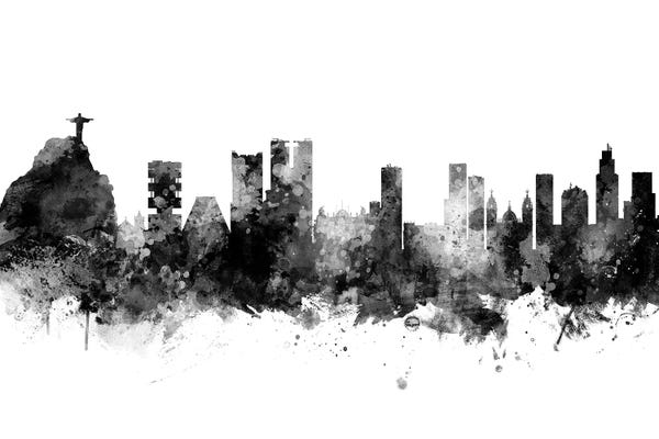Brazil: Rio de Janeiro,  Brazil In Black & White by Michael Tompsett