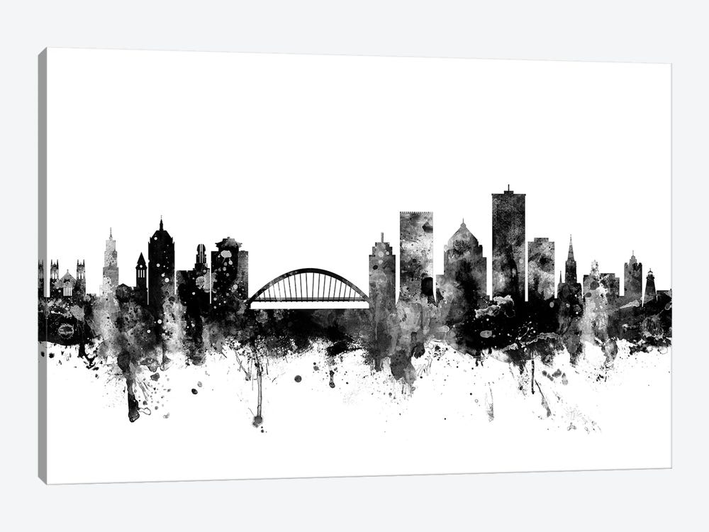 Rochester, New York In Black & White by Michael Tompsett 1-piece Canvas Wall Art