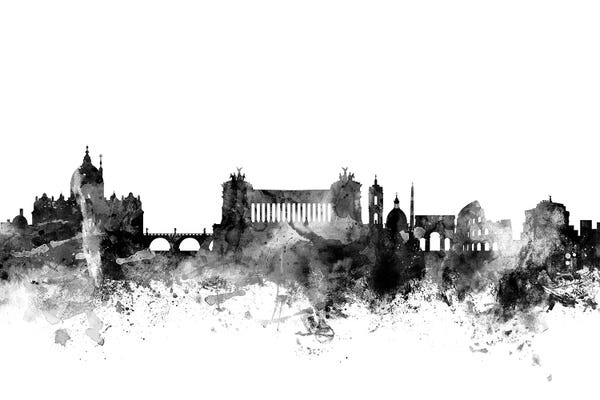 Lazio: Rome, Italy In Black & White by Michael Tompsett