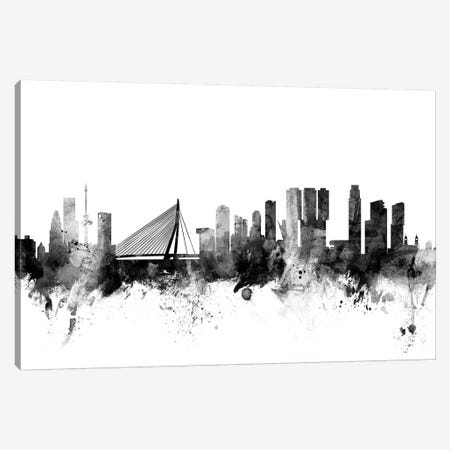 Rotterdam, The Netherlands In Black & White Canvas Print #MTO893} by Michael Tompsett Canvas Artwork