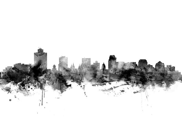 Salt Lake City, Utah In Black & White