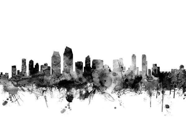 San Diego: San Diego, California In Black & White by Michael Tompsett