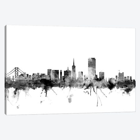 San Francisco, California In Black & White Canvas Print #MTO899} by Michael Tompsett Canvas Art