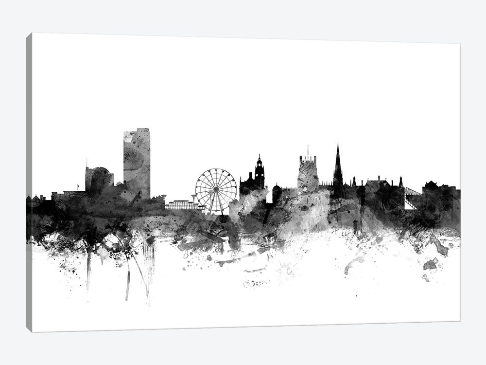 Sheffield, England In Black & White by Michael Tompsett 1-piece Art Print