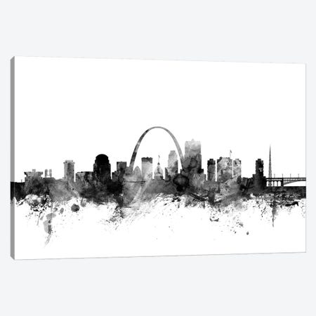 St. Louis, Missouri In Black & White Canvas Print #MTO910} by Michael Tompsett Canvas Print