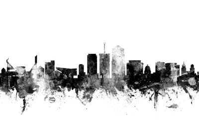 Tucson, Arizona In Black & White by Michael Tompsett art print