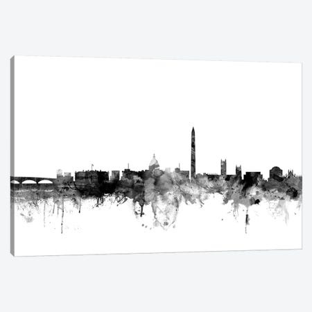 Washington, DC In Black & White Canvas Print #MTO929} by Michael Tompsett Canvas Art