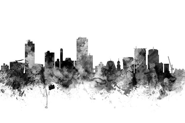 New Zealand: Wellington, New Zealand In Black & White by Michael Tompsett