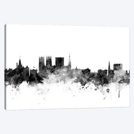 York, England In Black & White Canvas Print #MTO935} by Michael Tompsett Canvas Wall Art