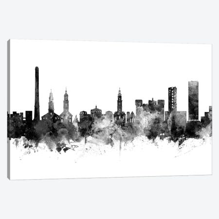 Erlangen, Germany Skyline In Black & White Canvas Print #MTO942} by Michael Tompsett Canvas Artwork