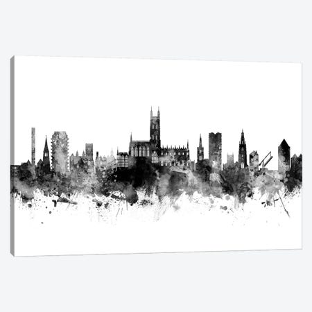 Gloucester, England Skyline In Black & White Canvas Print #MTO944} by Michael Tompsett Art Print