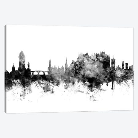 Stirling, Scotland Skyline In Black & White Canvas Print #MTO960} by Michael Tompsett Canvas Wall Art