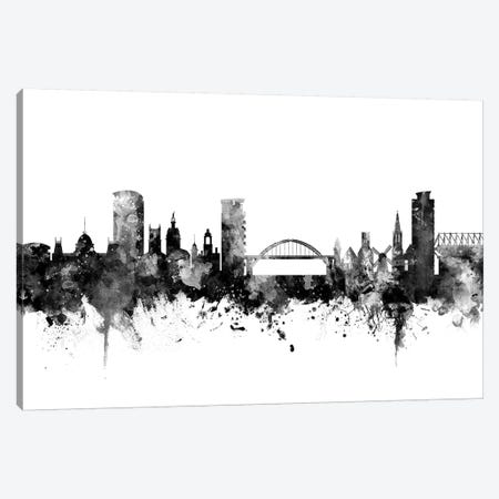 Sunderland, England Skyline In Black & White Canvas Print #MTO962} by Michael Tompsett Canvas Wall Art