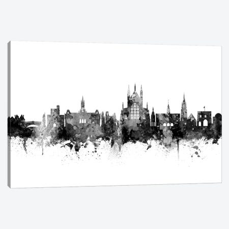 Winchester, England Skyline In Black & White Canvas Print #MTO964} by Michael Tompsett Canvas Art Print