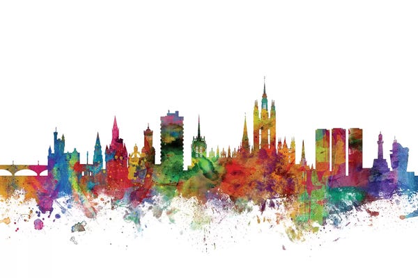 Aberdeen: Rainbow Blend Aberdeen, Scotland Skyline by Michael Tompsett