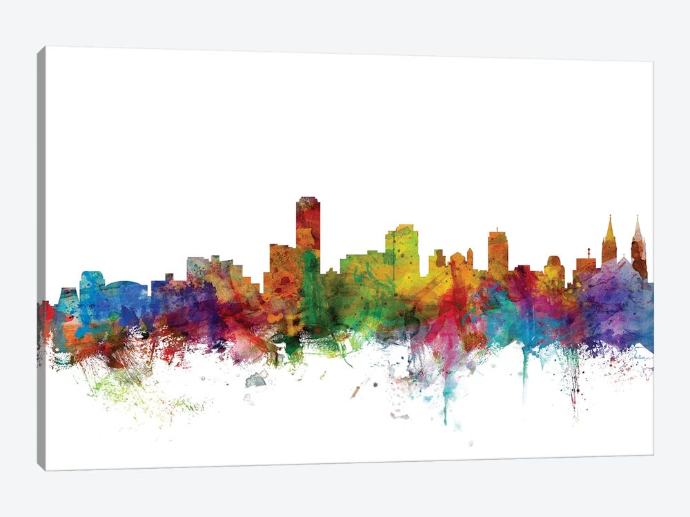 Adelaide, Australia Skyline by Michael Tompsett 1-piece Canvas Print