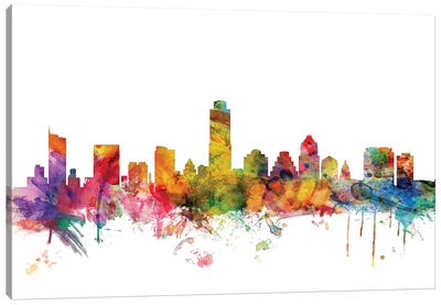 Austin, Texas Skyline Canvas Art Print - Austin Skylines