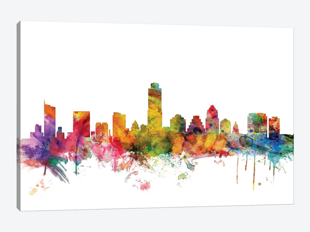 Austin, Texas Skyline by Michael Tompsett 1-piece Canvas Art