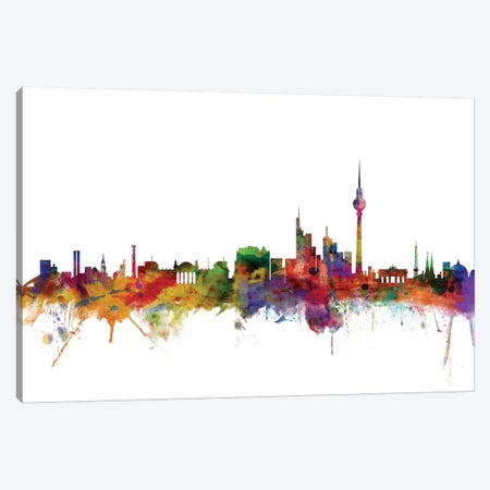 Berlin, Germany Skyline Canvas Print #MTO984} by Michael Tompsett Canvas Print