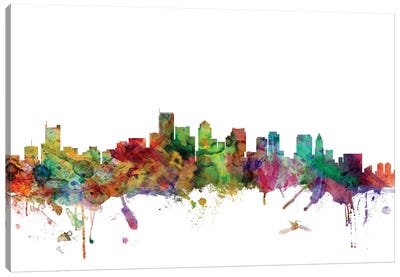Boston, Massachusetts Skyline Canvas Art Print - Boston Skylines