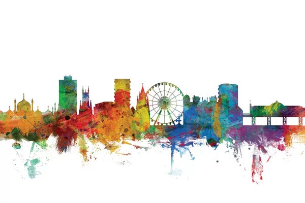 Brighton: Rainbow Blend Brighton, England Skyline by Michael Tompsett