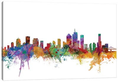 Brisbane, Australia Skyline Canvas Art Print