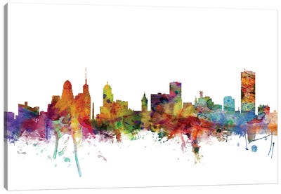 Buffalo, New York Skyline Canvas Art Print - Buffalo Art