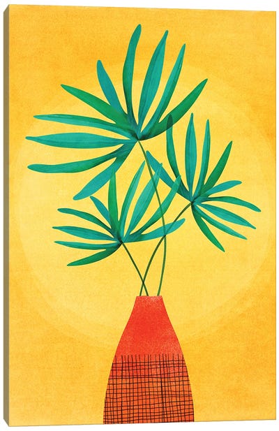 Radiant Flora Canvas Art Print - Modern Tropical