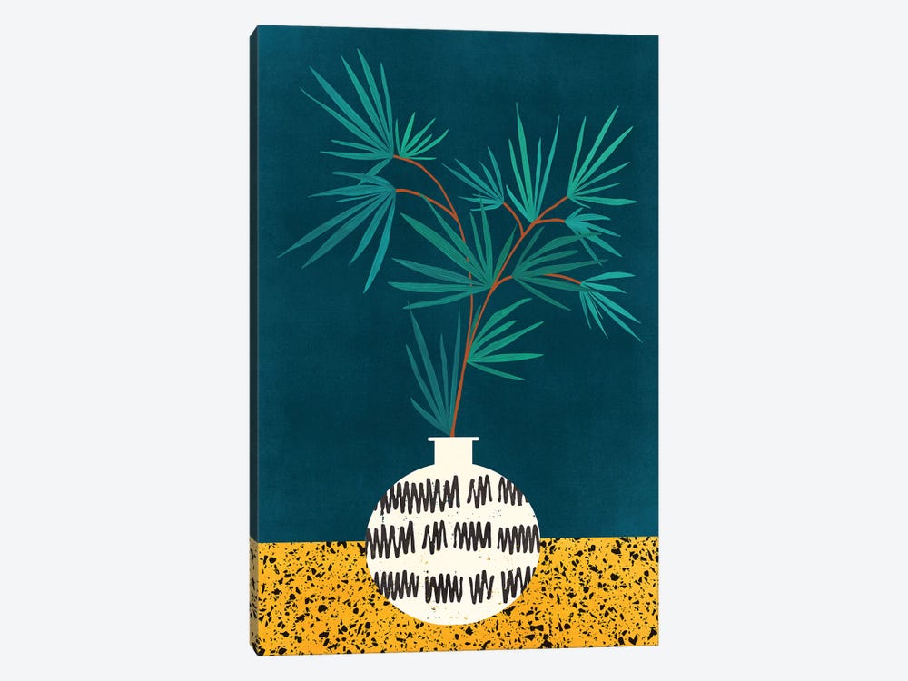 Night Palm by Modern Tropical 1-piece Canvas Print