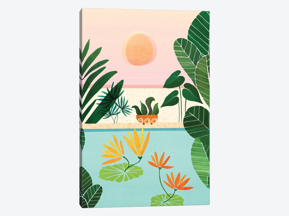 Shangri La Sunrise by Modern Tropical 1-piece Canvas Print