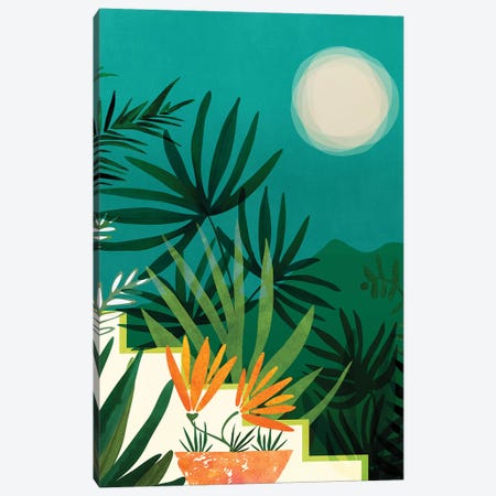 Tropical Moonlight Canvas Print #MTP112} by Modern Tropical Canvas Art