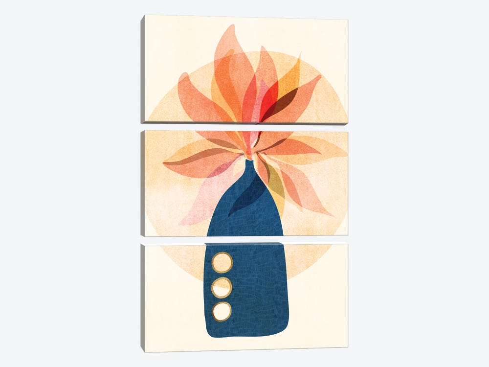 Seasonal Bouquet by Modern Tropical 3-piece Canvas Art